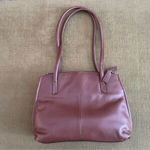 Lucia Bianchi Milano Italian Leather Medium Tote Purse – Classic Chesnut Brown